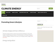 Tablet Screenshot of climateenergy.org.uk